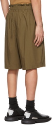 Moncler Genius 2 Moncler 1952 Khaki Cotton Poplin Shorts