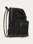 Ferragamo Mens Canvas backpack in Green