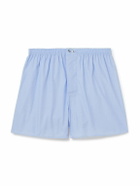 ZIMMERLI - End-On-End Cotton Boxer Shorts - Blue
