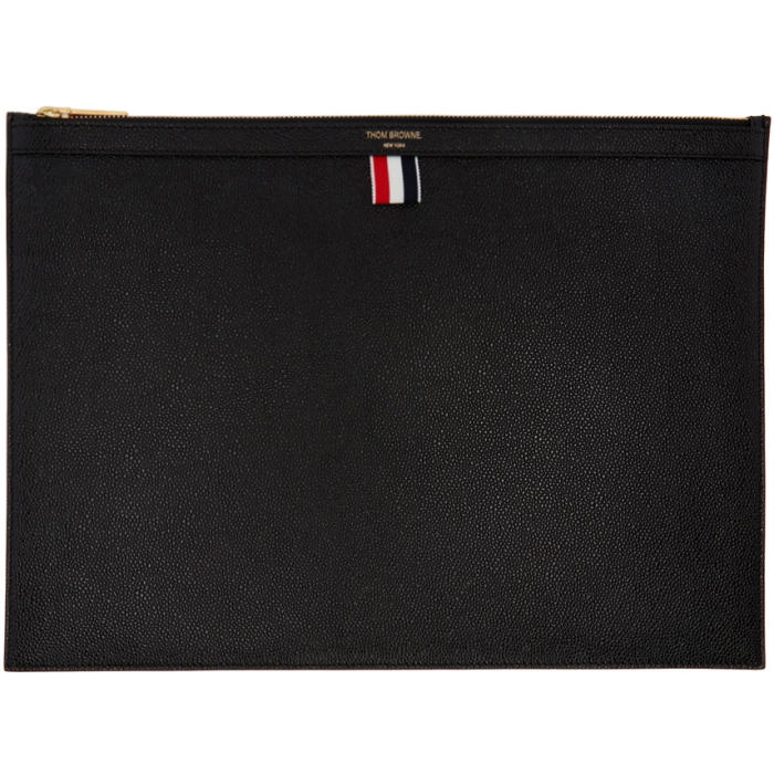 Photo: Thom Browne Black Large Laptop Holder