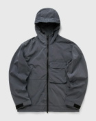 SHINY NYLON HOODED JACKET