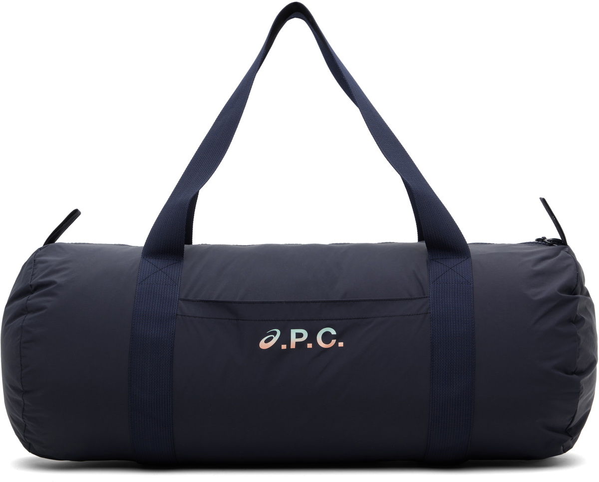 A.P.C. Navy ASICS Edition Gym Duffle Bag
