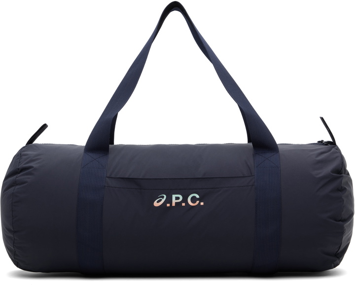 Photo: A.P.C. Navy ASICS Edition Gym Duffle Bag