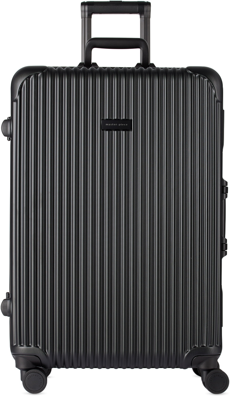 master-piece Black Trolley Suitcase, 75 L