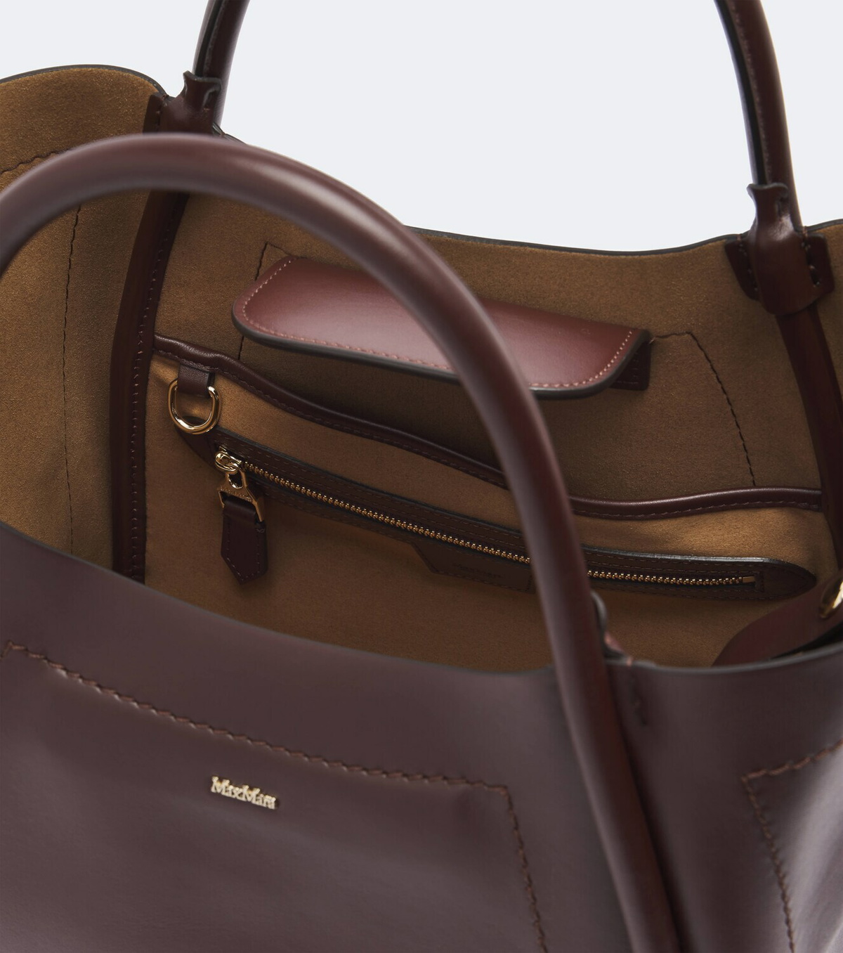 Max Mara Medium leather top-handle bag