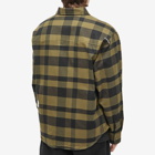 Men's AAPE AAPE Now Check Flannel Shirt in Olive