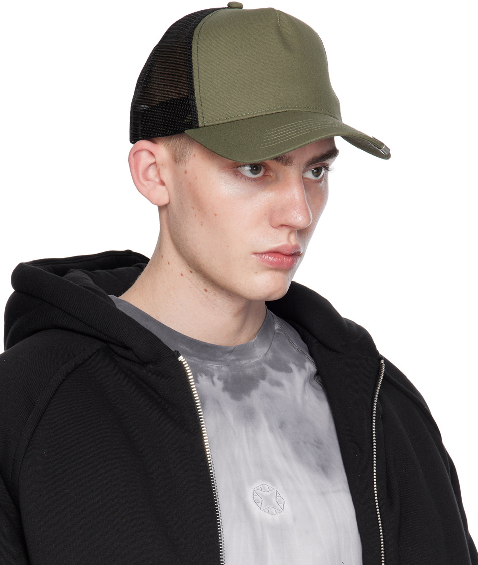 1017 ALYX 9SM Green & Black Lightercap Trucker Cap