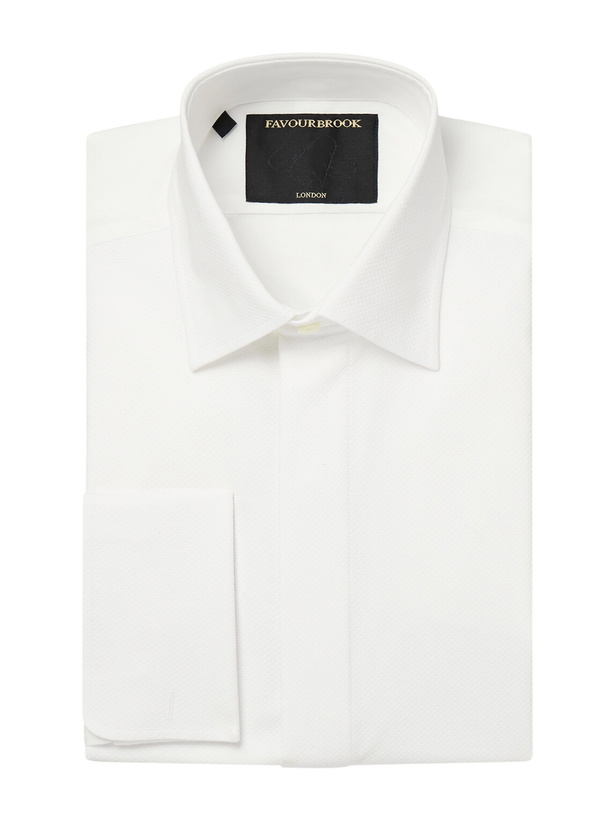 Photo: Favourbrook - Marcella Classic-Collar Cotton-Poplin Shirt - White