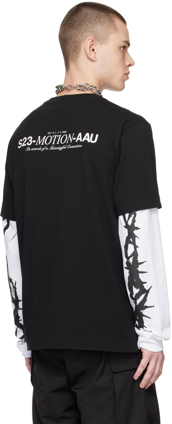 1017 ALYX 9SM Black Printed T-Shirt 1017 ALYX 9SM