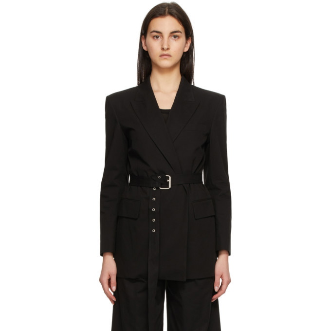 Photo: Blossom Black Leta Belt Blazer