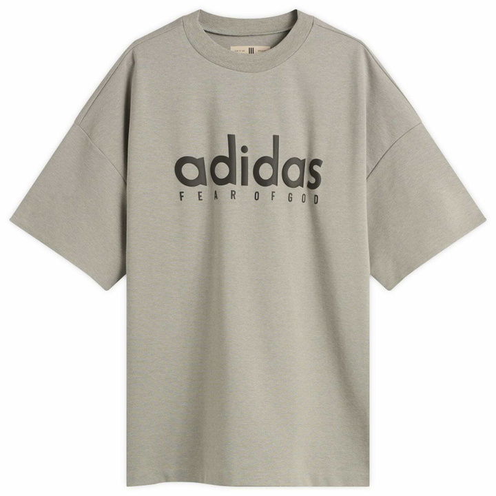 Photo: Adidas x FOG adidas x Fear Of God Athletics Quickdry Jersey T-Shirt in Medium Grey Heather