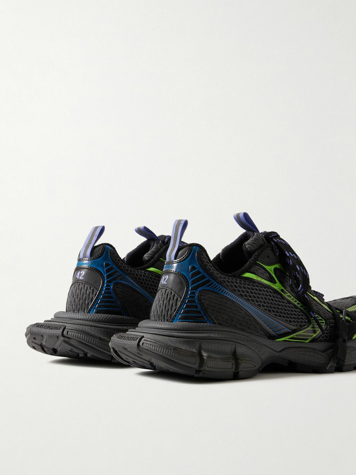 スニーカー BALENCIAGA Black mesh and rubber 3XL sneakers Balenciaga - 3XL Distressed Mesh and Rubber Sneakers - Gray