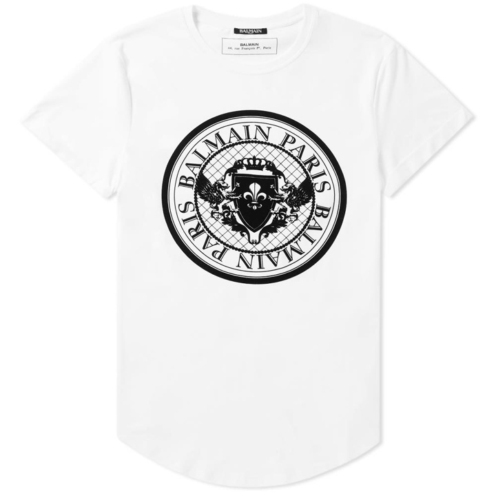 Photo: Balmain Coin Logo Tee