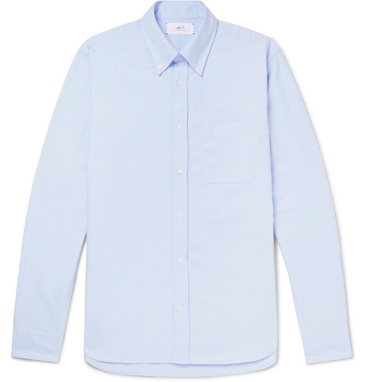 Photo: Mr P. - Button-Down Collar Cotton Oxford Shirt - Men - Blue