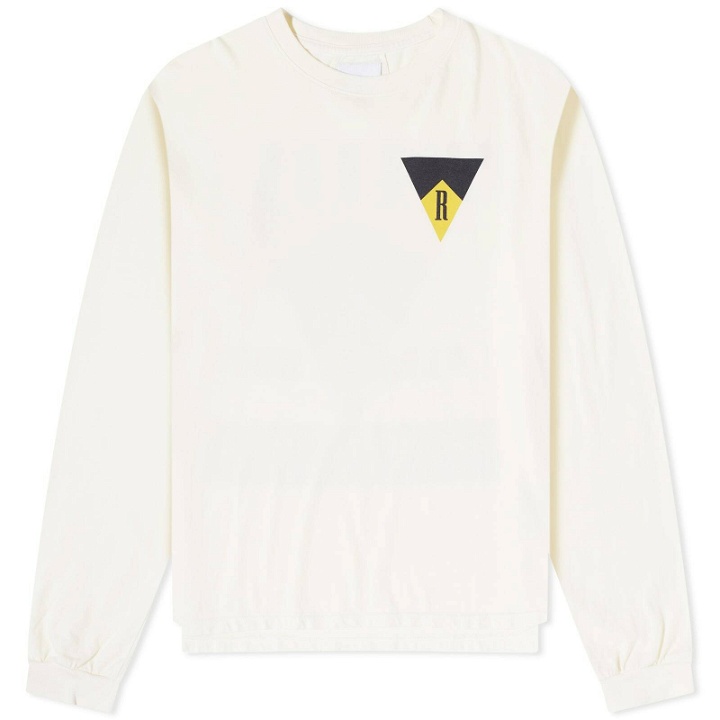 Photo: Rhude Men's Long Sleeve Blood And Mud T-Shirt in Vintage White