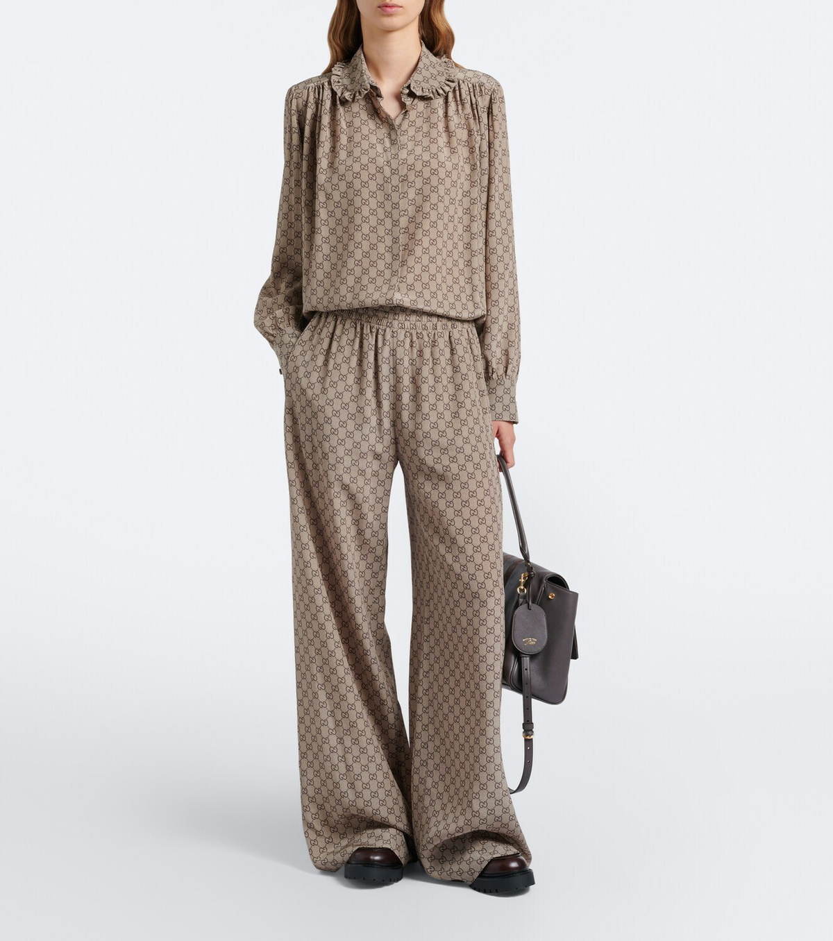 Gucci GG silk crêpe de chine blouse