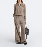 Gucci GG silk crêpe de chine blouse