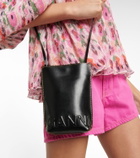 Ganni - Banner Small leather crossbody bag