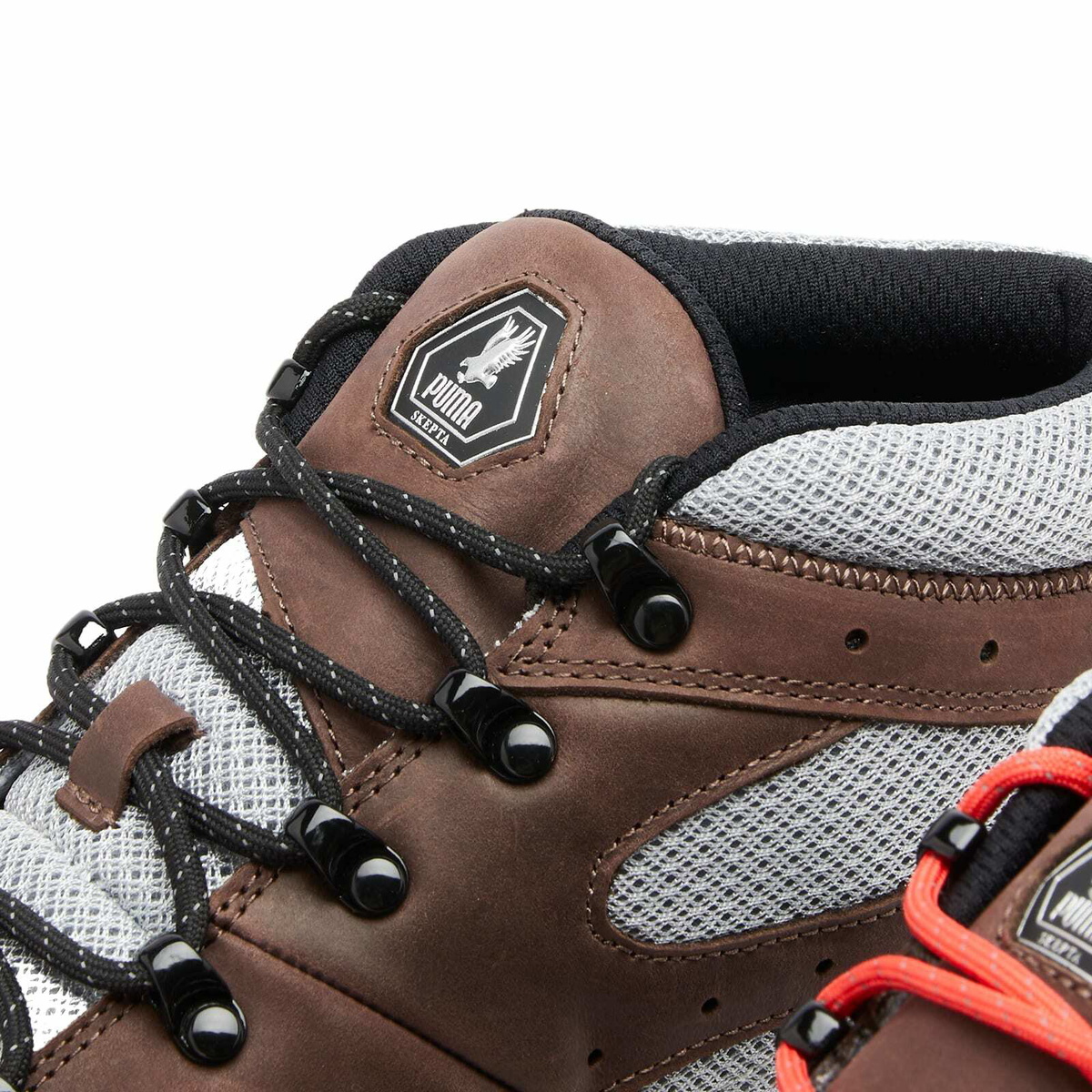 Puma Men's x Skepta Forever Mid Sneaker in Brown/Silver Puma Puma Men's x Skepta Forever Mid Sneaker in Brown/Silver Puma