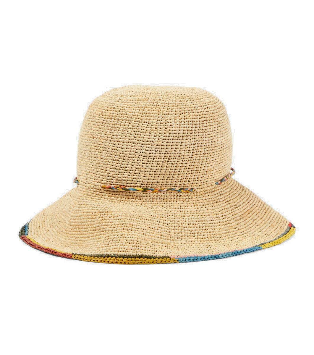 Missoni Crochet raffia bucket hat Missoni
