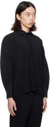 HOMME PLISSÉ ISSEY MIYAKE Black Monthly Color January Polo