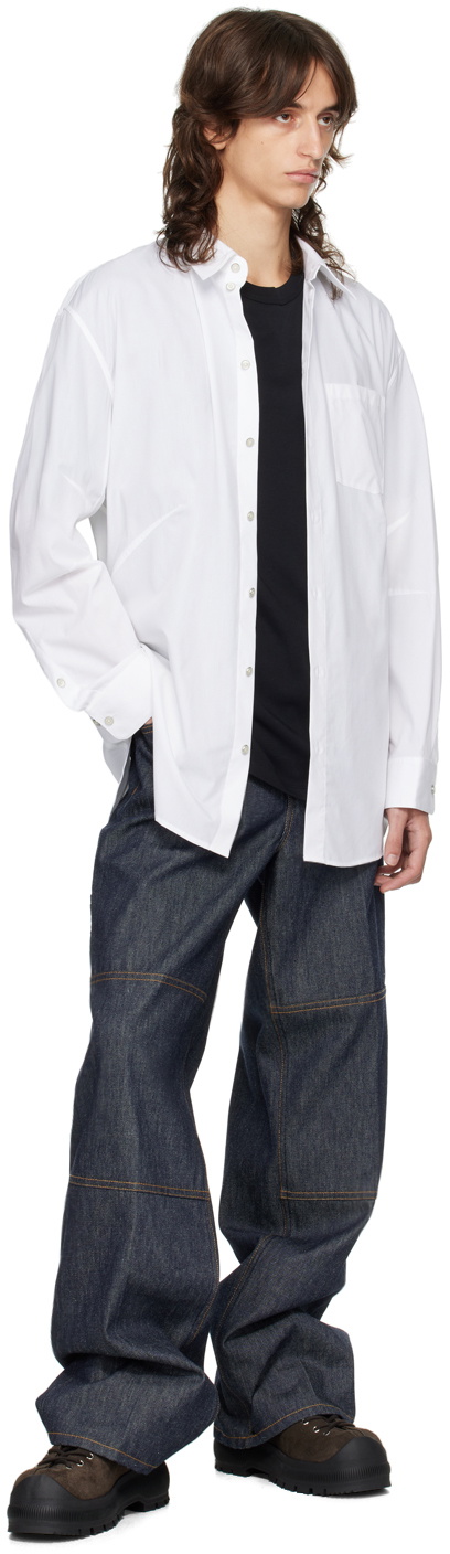 Helmut Lang White Apex Oversized Shirt