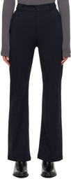 Youth Navy Side-Slit Trousers