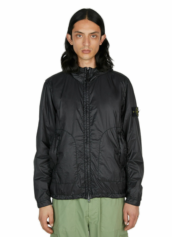 Photo: Stone Island - Packable Compass Patch Jacket in Black