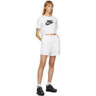 Nike White Jersey Sportswear Shorts