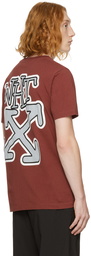 Off-White Burgundy Carlos Arrow T-Shirt