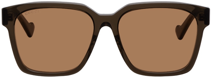 Photo: Gucci Brown Square Sunglasses