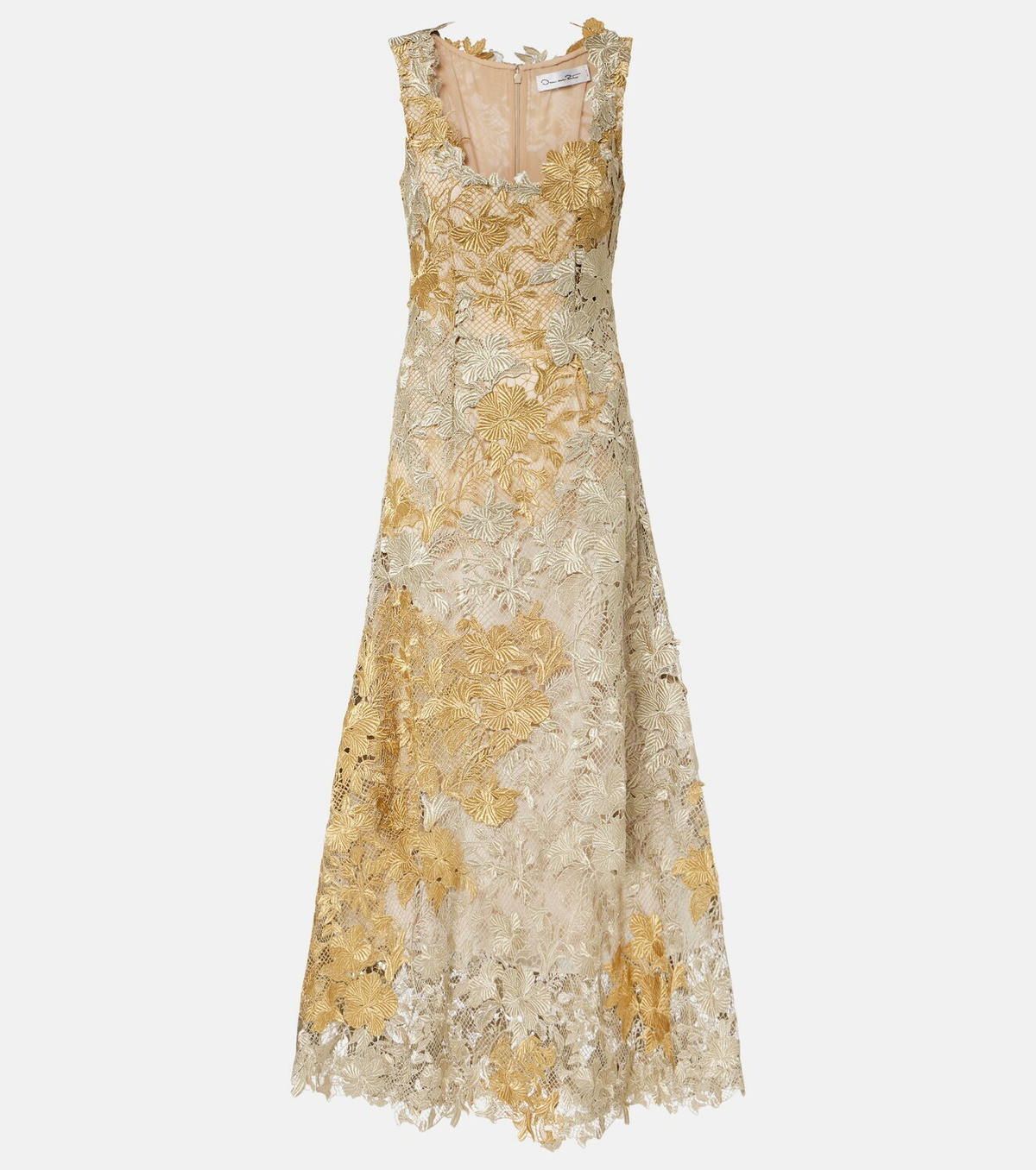 Oscar de la Renta Guipure lace cocktail dress
