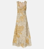 Oscar de la Renta Guipure lace cocktail dress