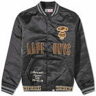 AAPE Men's Varsity Jacket in Black