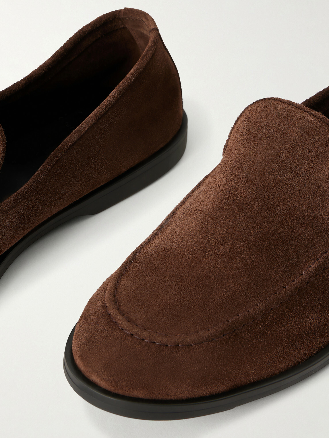 George Cleverley - Cornwall Suede Loafers - Brown