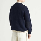 FrizmWORKS Men's Patch Round Pullover Knit in Navy
