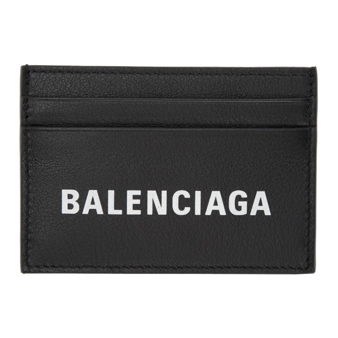 Balenciaga Black Everyday Logo Card Holder Balenciaga