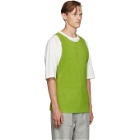 Homme Plisse Issey Miyake Green Pleated Apron Vest