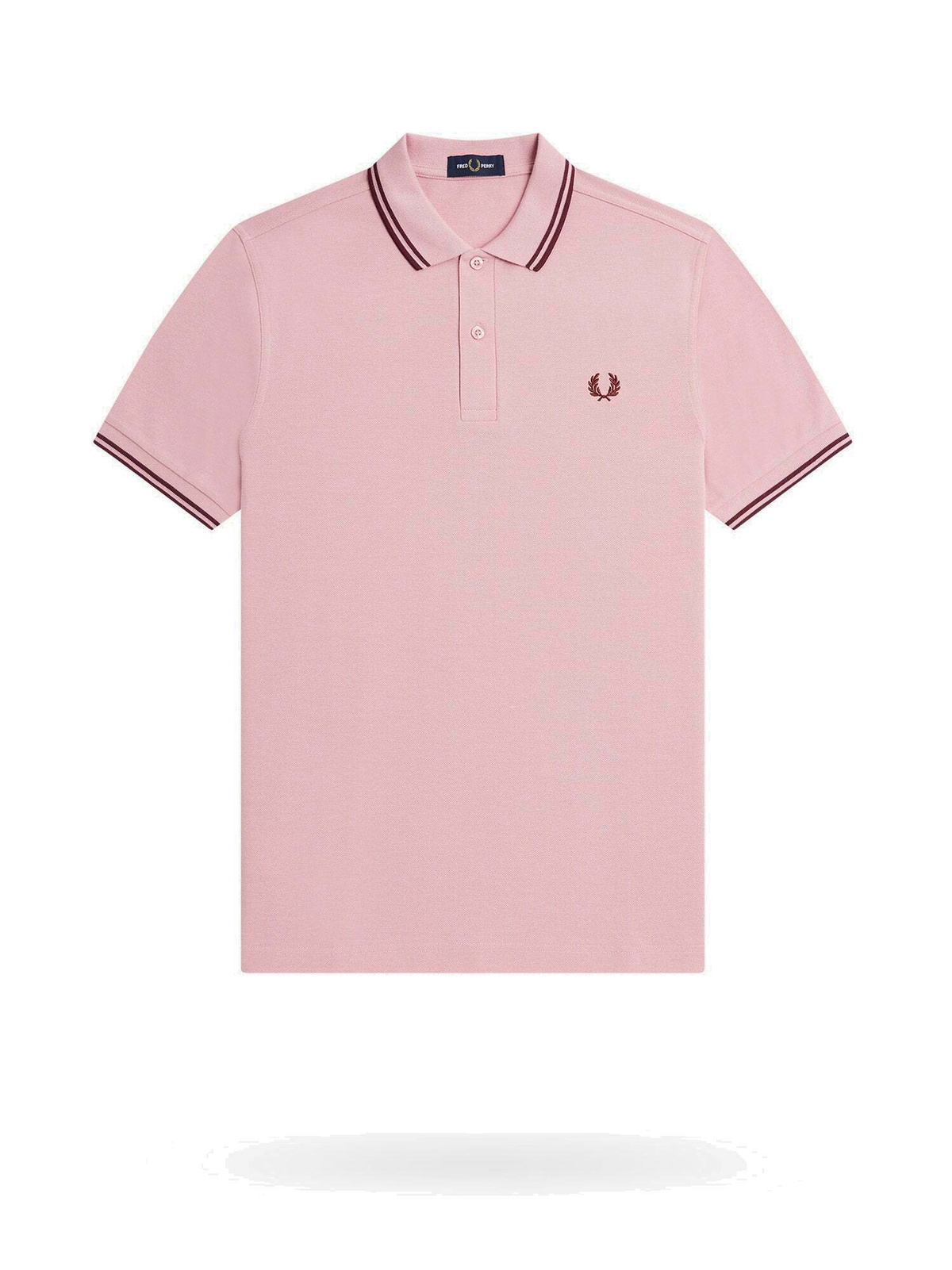 Fred Perry Polo Shirt Pink Mens Fred Perry