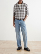 Hartford - Paul Checked Cotton and Lyocell-Blend Flannel Shirt - Brown