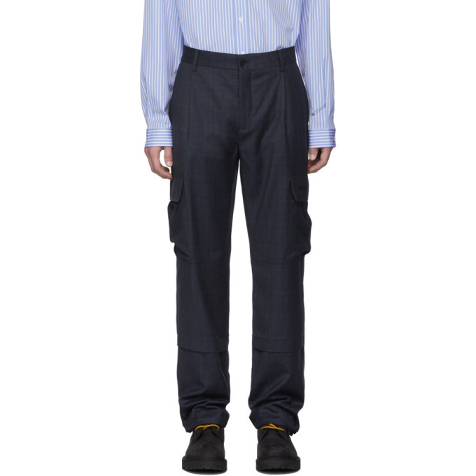 Photo: VETEMENTS Navy Check Cargo Pants