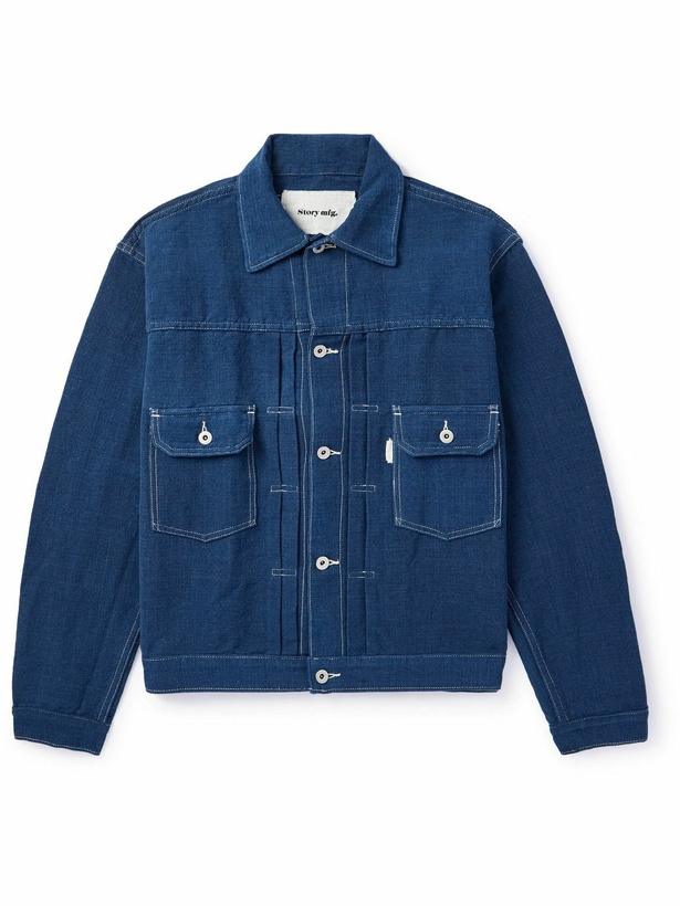 Photo: Story Mfg. - Tuesday Cotton-Canvas Jacket - Blue