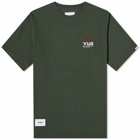 WTAPS Men's 04 Embroided Crew Neck T-Shirt in Olive Drab