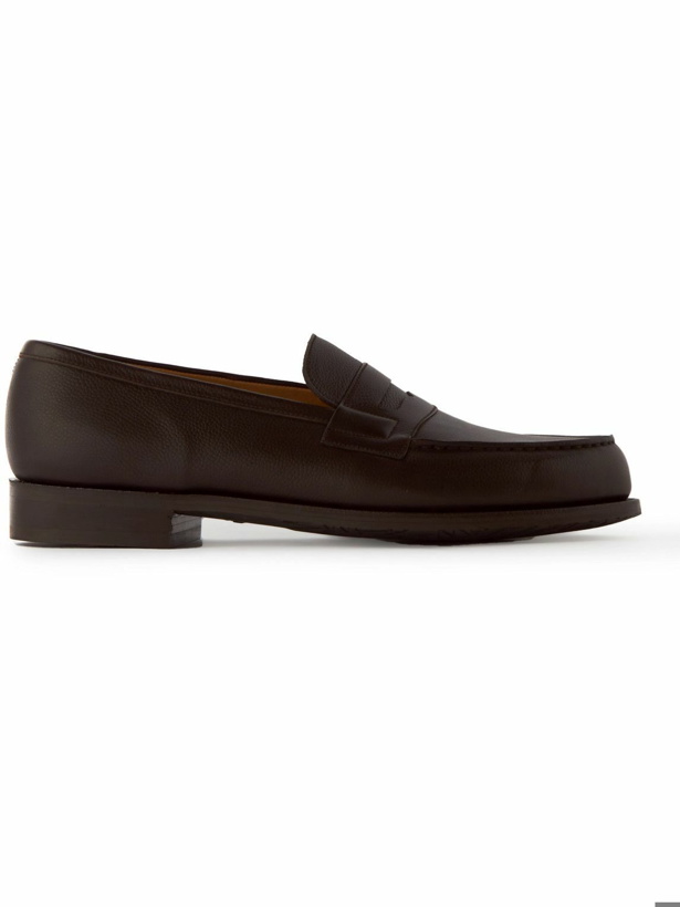Photo: J.M. Weston - Full-Grain Leather Penny Loafers - Brown