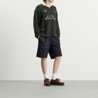 Les Deux Men's Waffle Long Sleeve Football Jersey in Rosin Green