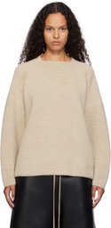 Fear of God Beige Ottoman Straight Neck Sweater