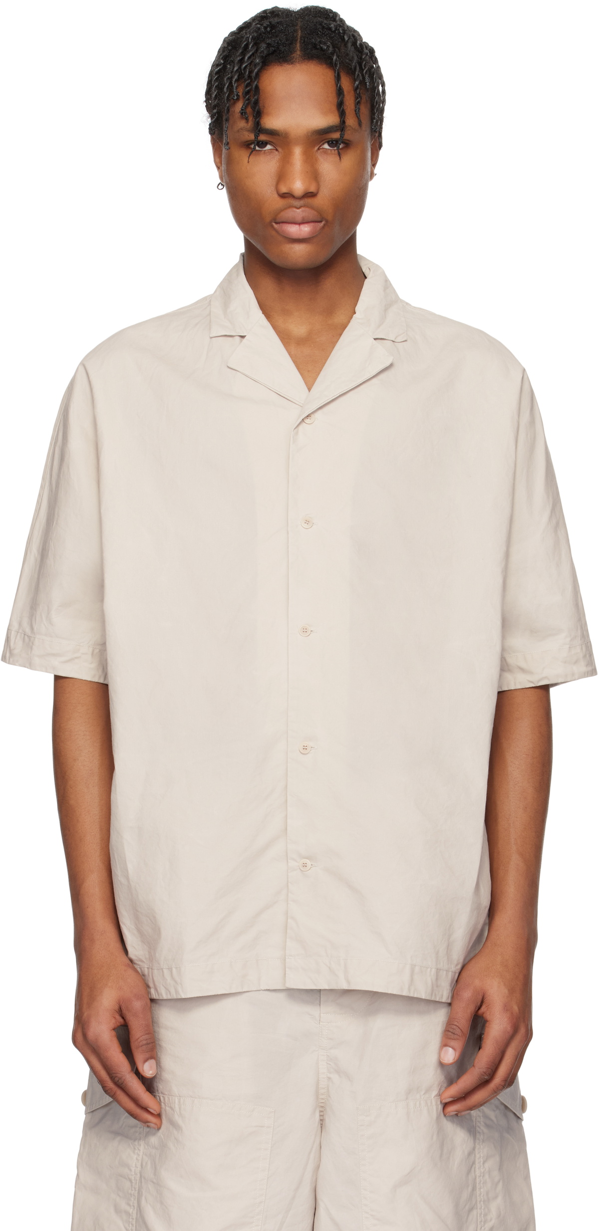 CASEY CASEY VERGER BIS SHIRT ベージュ Casey Casey - Big Raccourcie Shirt - Beige - RENDEZ-VOUS STORE