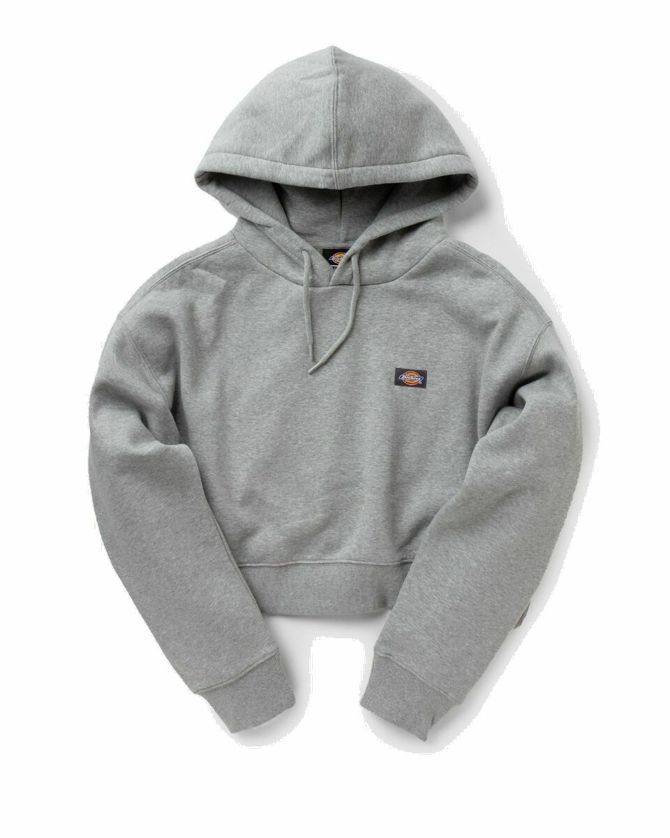 Photo: Dickies Wmns Oakport Cropped Hoodie Grey - Womens - Hoodies