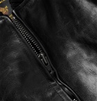 Golden Bear - The Ashbury Leather Bomber Jacket - Black