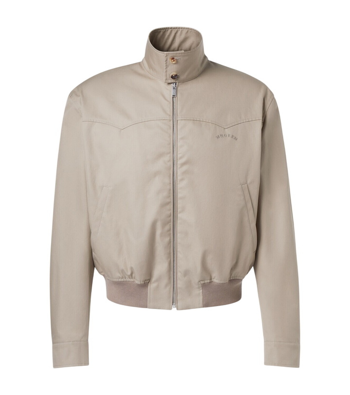 Photo: McQueen Logo cotton gabardine jacket